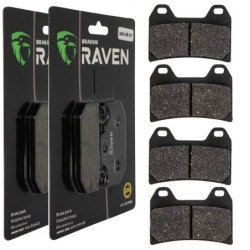 2 Kit plaquettes frein Av Ga et Av Dr Pour Cf-moto CLX 700  de 2021 à Nc