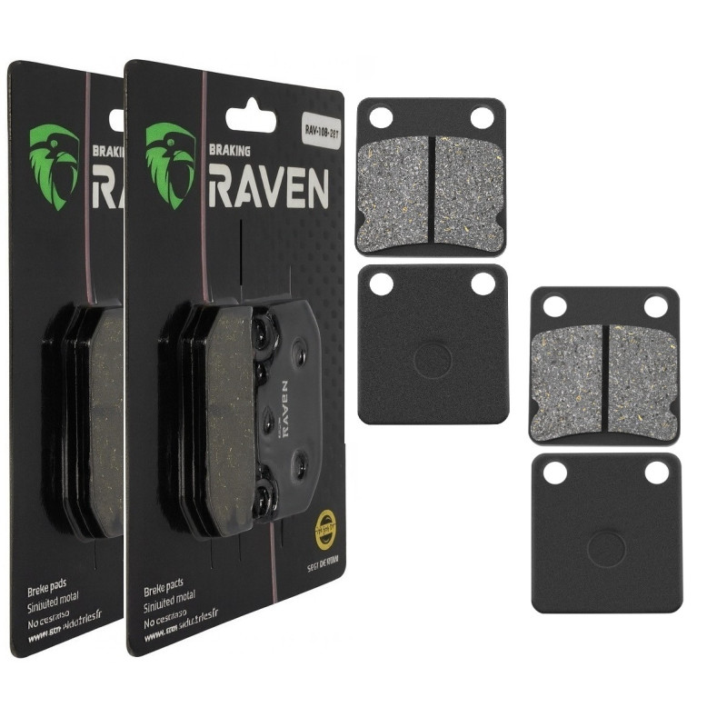 2 Kit plaquettes frein Av Ga et Av Dr Pour Ccm LX 350 4A de 2008 à 2009