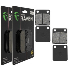 2 Kit plaquettes frein Av Ga et Av Dr Pour Yamaha YFM Grizzly 350  de 2007 à 2010