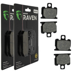 2 Kit plaquettes frein Av Ga et Av Dr Pour Yamaha XJ 400 Maxim, Seca de 1981 à Nc
