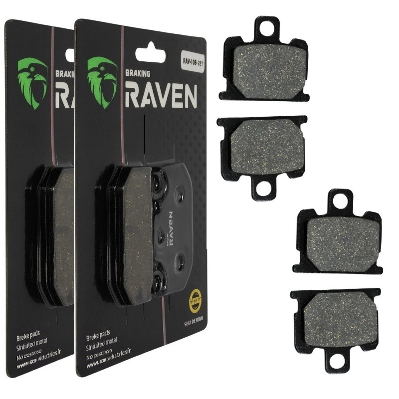 2 Kit plaquettes frein Av Ga et Av Dr Pour Yamaha XJ 750 Maxim, Seca de 1981 à 1983