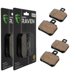 2 Kit plaquettes frein Av Ga et Av Dr Pour Piaggio X9 500 SL de 2000 à 2002