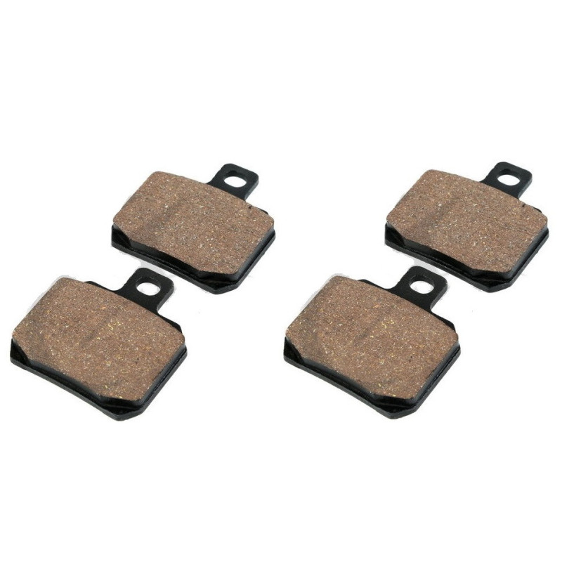 2 Kit plaquettes frein Av Ga et Av Dr Pour Piaggio X9 500 SL de 2000 à 2002 - Image 2