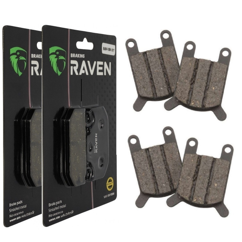 2 Kit plaquettes frein Av Ga et Av Dr Pour Hercules RS 50  de 1979 à 1983