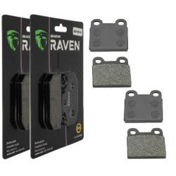 2 Kit plaquettes frein Av Ga et Av Dr Pour Bmw R45 450 N (2 disque) de 1978 à 1985