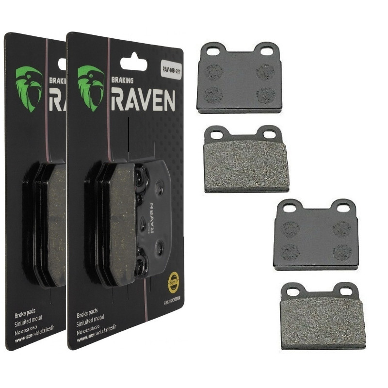 2 Kit plaquettes frein Av Ga et Av Dr Pour Bmw R65 650 T de 1980 à 1985