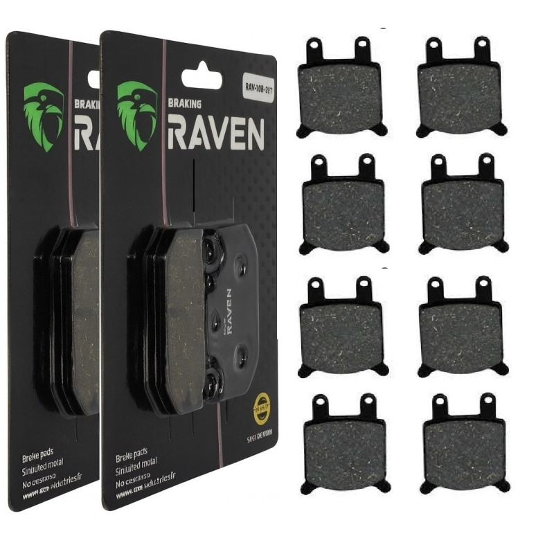 2 Kit plaquettes frein Av Ga et Av Dr Pour Fantic HP1 125 Sport de 1986 à Nc