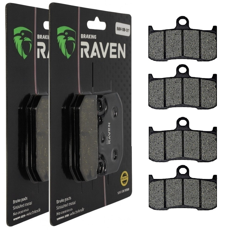 2 Kit plaquettes frein Av Ga et Av Dr Pour Victory Hammer 1731  de 2009 à Nc