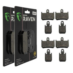 2 Kit plaquettes frein Av Ga et Av Dr Pour Yamaha MT-01 1700  de 2007 à Nc