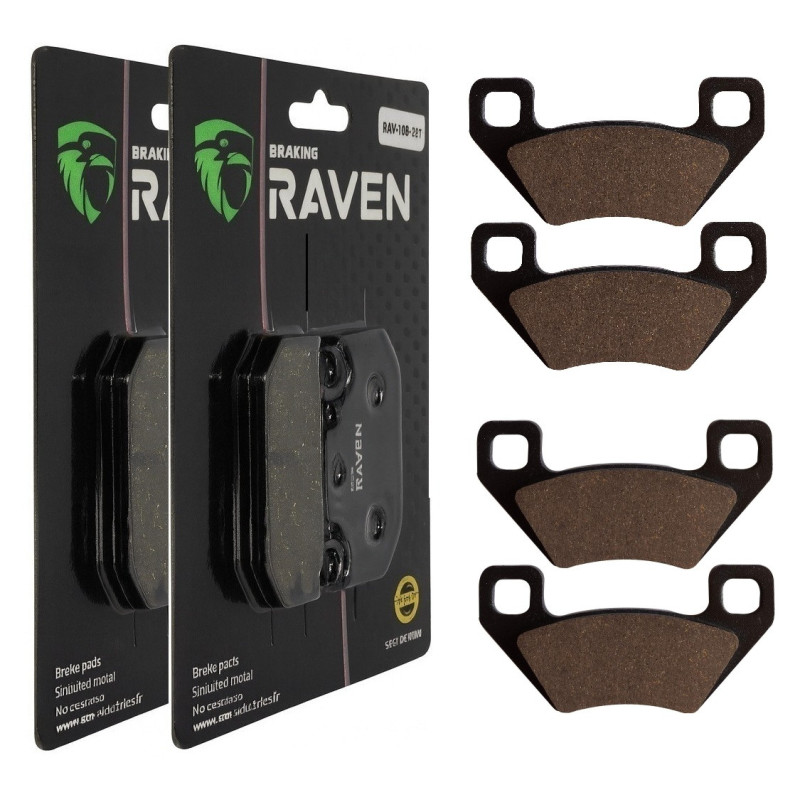 2 Kit plaquettes frein Av Ga et Av Dr Pour Arctic-cat 700 FIS TBX HDX de 2007 à 2014