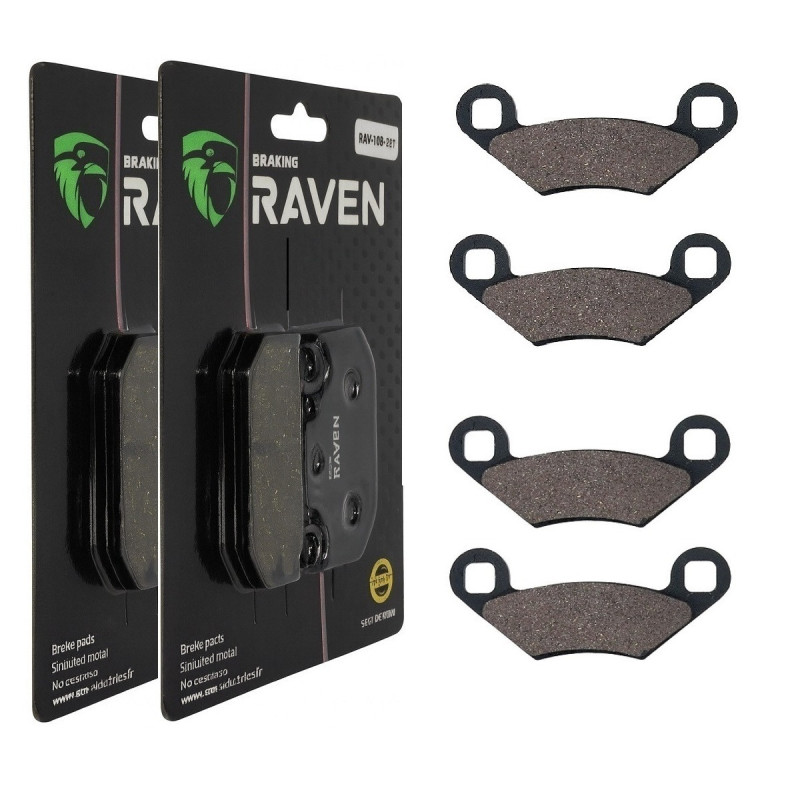 2 Kit plaquettes frein Av Ga et Av Dr Pour Polaris Scrambler 850  de 2013 à 2020