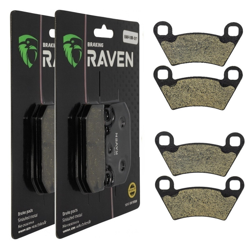 2 Kit plaquettes frein Av Ga et Av Dr Pour Polaris Sportsman 570 EFI X2 6x6 UET de 2017 à 2021