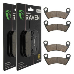 2 Kit plaquettes frein Av Ga et Av Dr Pour Polaris RZR 900 toutes versions de 2011 à 2020
