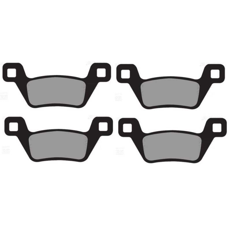 2 Kit plaquettes frein Av Ga et Av Dr Pour Kymco MXU 500 i 4x4 IRS i DX de 2009 à 2014 - Image 2