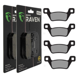 2 Kit plaquettes frein Av Ga et Av Dr Pour Kymco MXU 700 i 4x4 LOF de 2013 à 2018