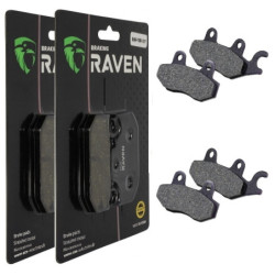 2 Kit plaquettes frein Avant et Arrière Pour Kawasaki BX 250  de 2015 à 2016