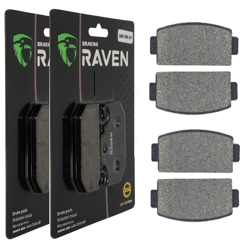 2 Kit plaquettes frein Av Ga et Av Dr Pour Cf-moto Z-Force 800 CF Z8 EX  de 2013 à 2015