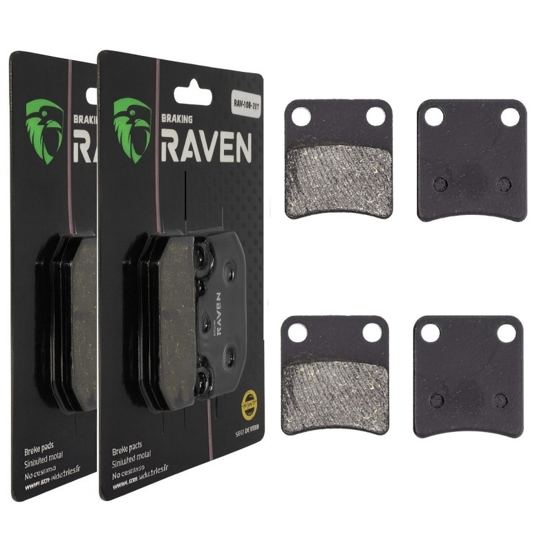 2 Kit plaquettes frein Av Ga et Av Dr Pour Triumph TSS 750  de 1983 à Nc