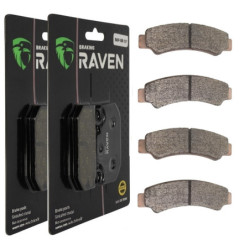 2 Kit plaquettes frein Av Ga et Av Dr Pour Cf-moto Z-Force 950  de 2020 à Nc