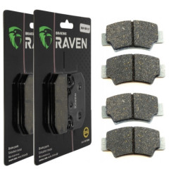 2 Kit plaquettes frein Av Ga et Av Dr Pour Cf-moto Z-Force 800 Z8 Trail EPS  de 2019 à Nc