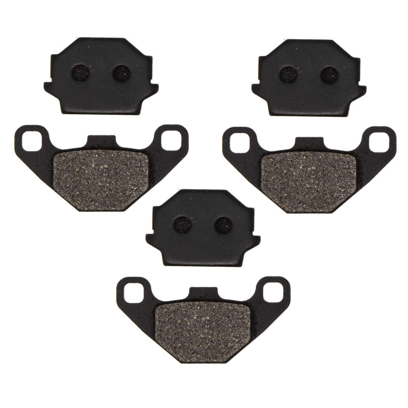 3 Kit plaquettes frein Av G, Av D et Ar Pour Apache RLX 320 S de 1993 à 2013 - Image 2