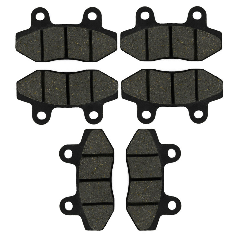 3 Kit plaquettes frein Av G, Av D et Ar Pour Italjet Bazooka 650  de 2006 à Nc - Image 2