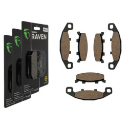 3 Kit plaquettes frein Av G, Av D et Ar Pour Kawasaki ZX 600 D Ninja R de 1988 à 1997