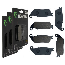 3 Kit plaquettes frein Av G, Av D et Ar Pour Triumph Tiger 955  de 2000 à 2006