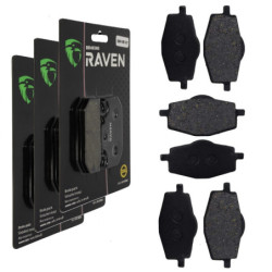 3 Kit plaquettes frein Av G, Av D et Ar Pour Yamaha YTZ 250 N/S TRI-Z de 1985 à 1986