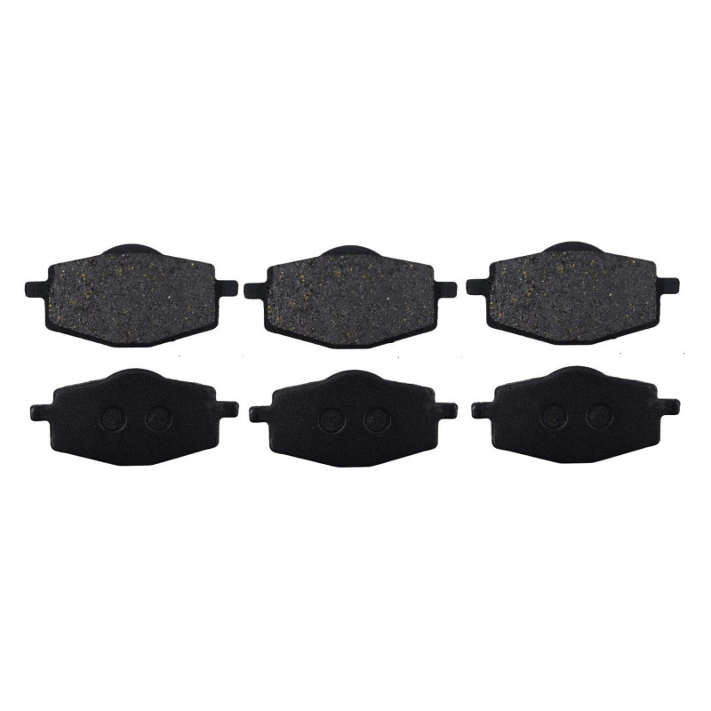 3 Kit plaquettes frein Av G, Av D et Ar Pour Yamaha YTZ 250 N/S TRI-Z de 1985 à 1986 - Image 2