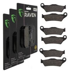 3 Kit plaquettes frein Av G, Av D et Ar Pour Gas-Gas Wild 300 HP de 2003 à 2006