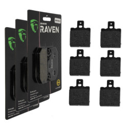 3 Kit plaquettes frein Av G, Av D et Ar Pour Laverda Lesmo 350 GS de 1986 à Nc