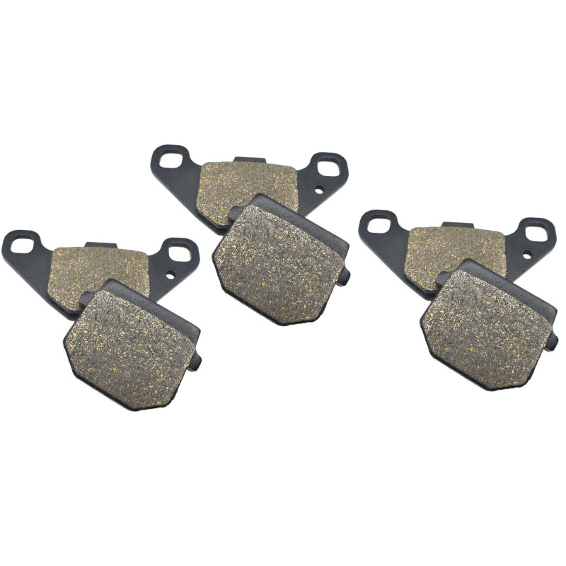 3 Kit plaquettes frein Av G, Av D et Ar Pour Adly Interceptor 150  de 2006 à Nc - Image 2