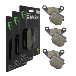 3 Kit plaquettes frein Av G, Av D et Ar Pour Tgb Quadblade 400  de 2006 à Nc