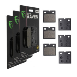 3 Kit plaquettes frein Av G, Av D et Ar Pour Horex Columbus 600  de 1987 à 1988