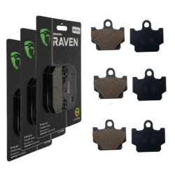 3 Kit plaquettes frein Av G, Av D et Ar Pour Yamaha XJ 400  de 1982 à Nc