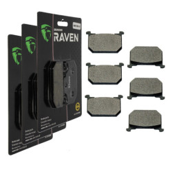 3 Kit plaquettes frein Av G, Av D et Ar Pour Kawasaki Z 1100 Spectre LTD GP de 1981 à 1983