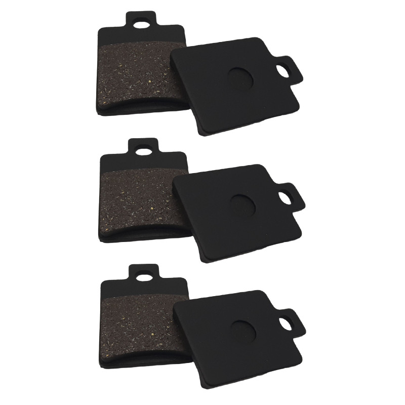 3 Kit plaquettes frein Av G, Av D et Ar Pour Adiva AD1 125 3 roue de 2014 à 2015 - Image 2