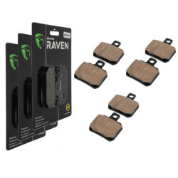 3 Kit plaquettes frein Av G, Av D et Ar Pour Piaggio Beverly 400 Tourer ie de 2008 à 2009