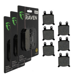 3 Kit plaquettes frein Av G, Av D et Ar Pour Cagiva Alazzurra 650  de 1985 à Nc