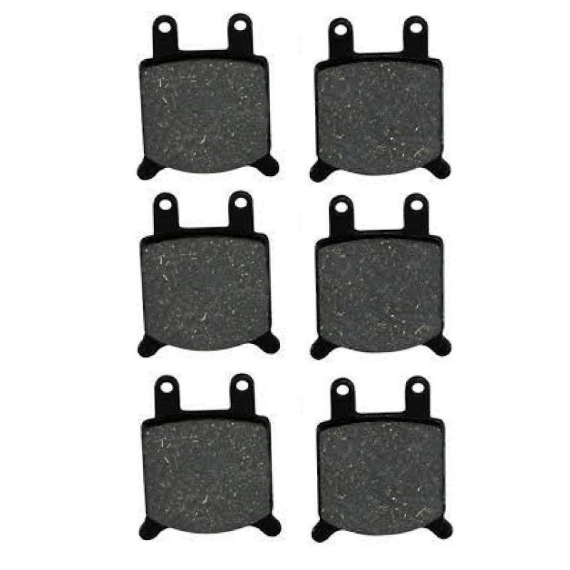 3 Kit plaquettes frein Av G, Av D et Ar Pour Cagiva Alazzurra 650  de 1985 à Nc - Image 2