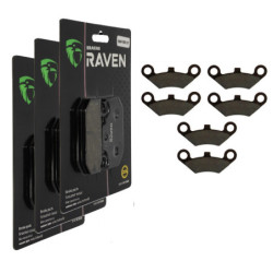 3 Kit plaquettes frein Av G, Av D et Ar Pour Linhai Goon 260 2x4/4x4 de 2007 à 2009