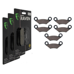 3 Kit plaquettes frein Av G, Av D et Ar Pour Polaris Sportsman 1000  de 2015 à 2021