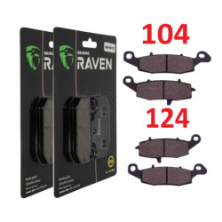 2 Kit plaquettes frein Av Ga et Av Dr Pour Cf-moto NK 650  de 2012 à 2015