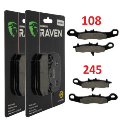 2 Kit plaquettes frein Av Ga et Av Dr Pour Kawasaki KVF 700 Prairie  de 2004 à 2008