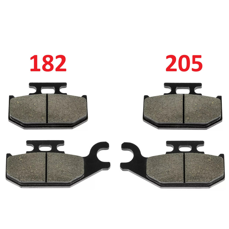 2 Kit plaquettes frein Av Ga et Av Dr Pour Can-am Outlander 800 Std Max Xt de 2006 à 2010 - Image 2