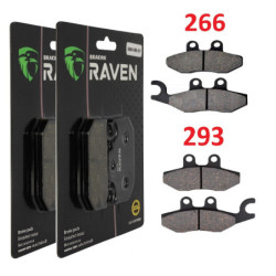 2 Kit plaquettes frein Av Ga et Av Dr Pour Piaggio X9 125 Evolution de 2005 à 2007