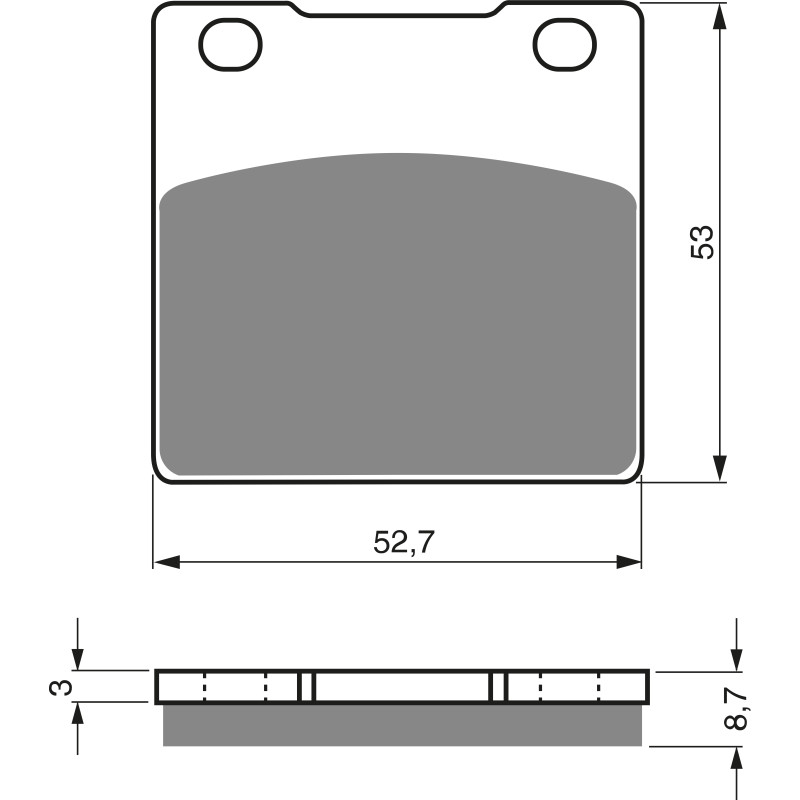 Plaquettes de frein Arrière Pour Suzuki GSF 250 Bandit  de 1989 à 2000 - Image 3