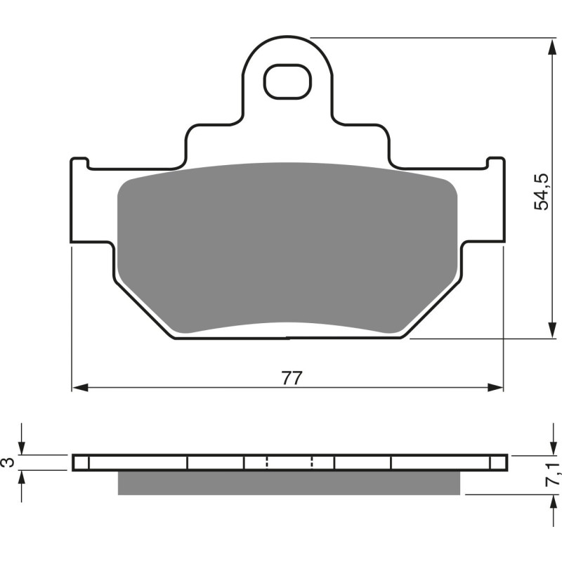 Plaquettes de frein Avant Pour Suzuki GZ 250 Marauder  de 1999 à 2011 - Image 3