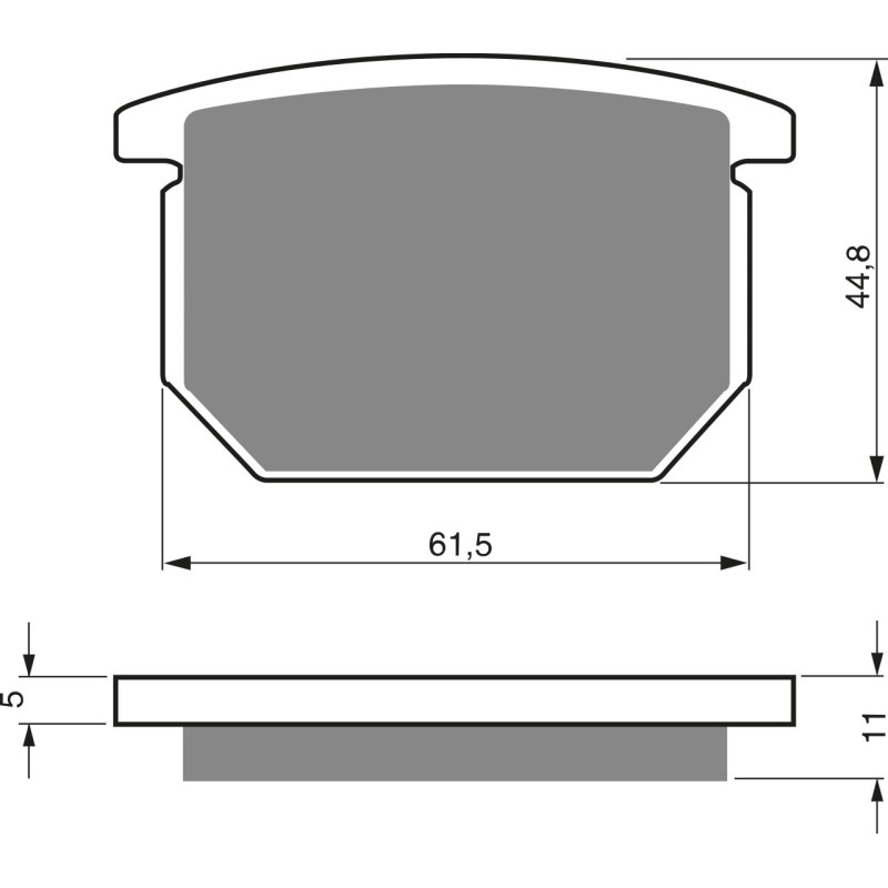 Plaquettes de frein Av Ga ou Av Dr Pour Suzuki GSX 750S Katana de 1984 à 1984 - Image 3